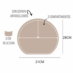 SET DE ALIMENTACIÓN BEBÉ ( 100% SILICONA)- TOSTADO - TIOVIVO S.A.