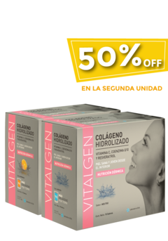 2 VITALGEN - Colágeno Hidrolizado (15 sobres c/u) (Tratamiento para 30 Días)