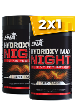 2x1 HYDROXY MAX NIGHT x 120 TABS - QUEMADOR TERMOGENICO
