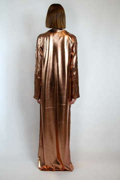 VESTIDO LIQUID LONG COBRE - comprar online