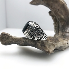 Anillo sello grande piedra ónix 183 - comprar online