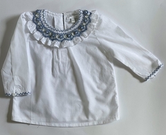 Camisa Smock Celeste M/L