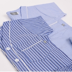 Pijama Camisa Martín azul - comprar online