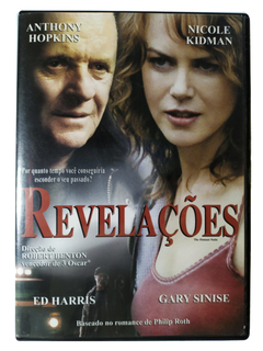DVD Revelações Anthony Hopkins Nicole Kidman Ed Harris Original Gary Sinise The Human Stain Robert Benton