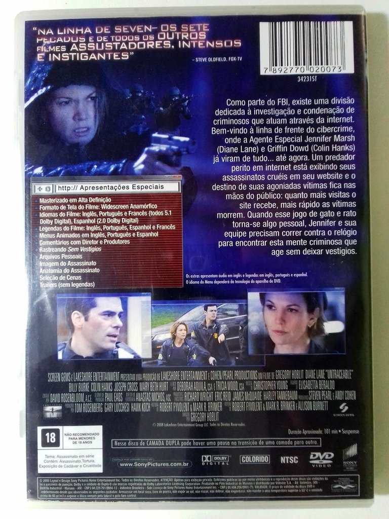 Capa dvd Assassino Sem Rastro -  - Criação E Tradução  de Capas de dvd's e Capas De Blu-ray's para Colecionadores - Label DVD, Capa DVD, Label Blu-ray