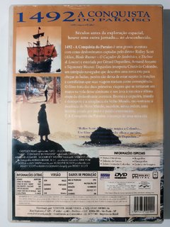 DVD 1492 A Conquista Do Paraíso Ridley Scott Gérard Depardieu Sigourney Weaver Armand Assante Original - comprar online