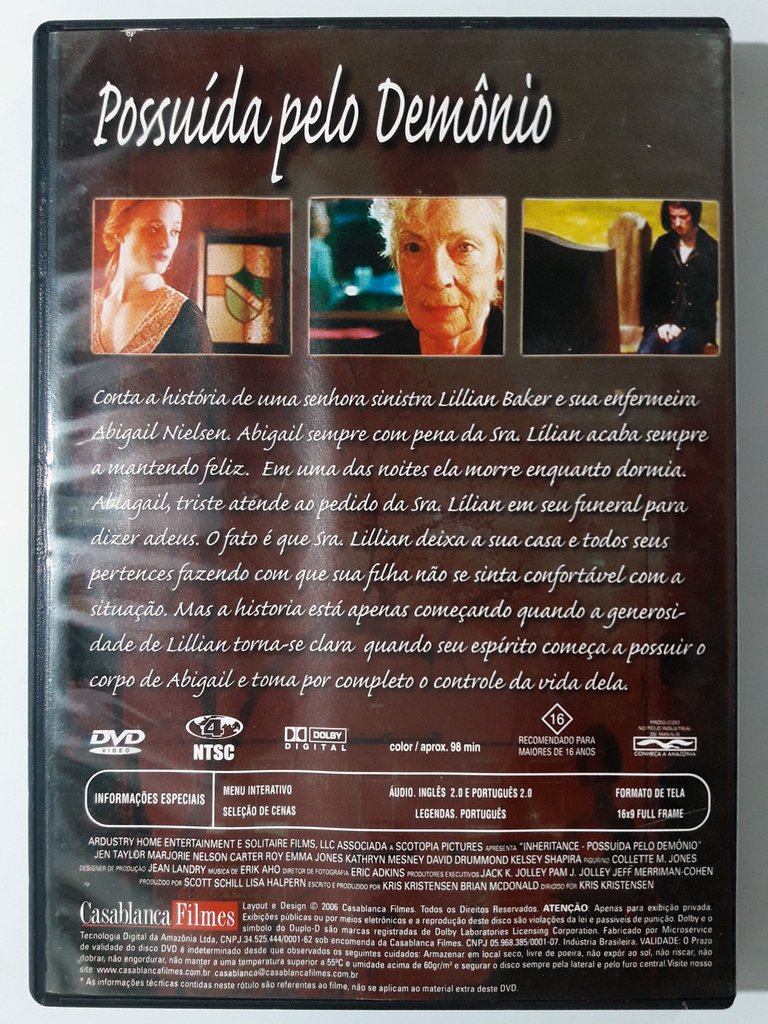 DVD Possuída Pelo Demônio Inheritance Kris Kristensen Original