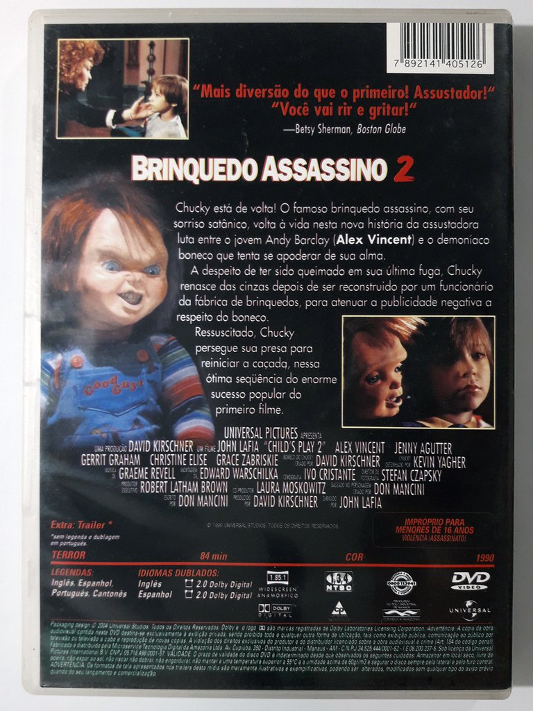 Brinquedo Assassino 2 (Child's Play 2, 1990) by John Lafia