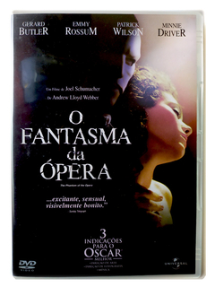DVD O Fantasma da Ópera Gerard Butler Emmy Rossum Original Patrick Wilson Minnie Driver Joel Schumacher