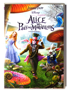 DVD Alice No País Das Maravilhas Johnny Depp Tim Burton Original Walt Disney Alice In Wonderland