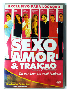 DVD Sexo Amor e Traição Murilo Benício Malu Mader Original Jorge Fernando