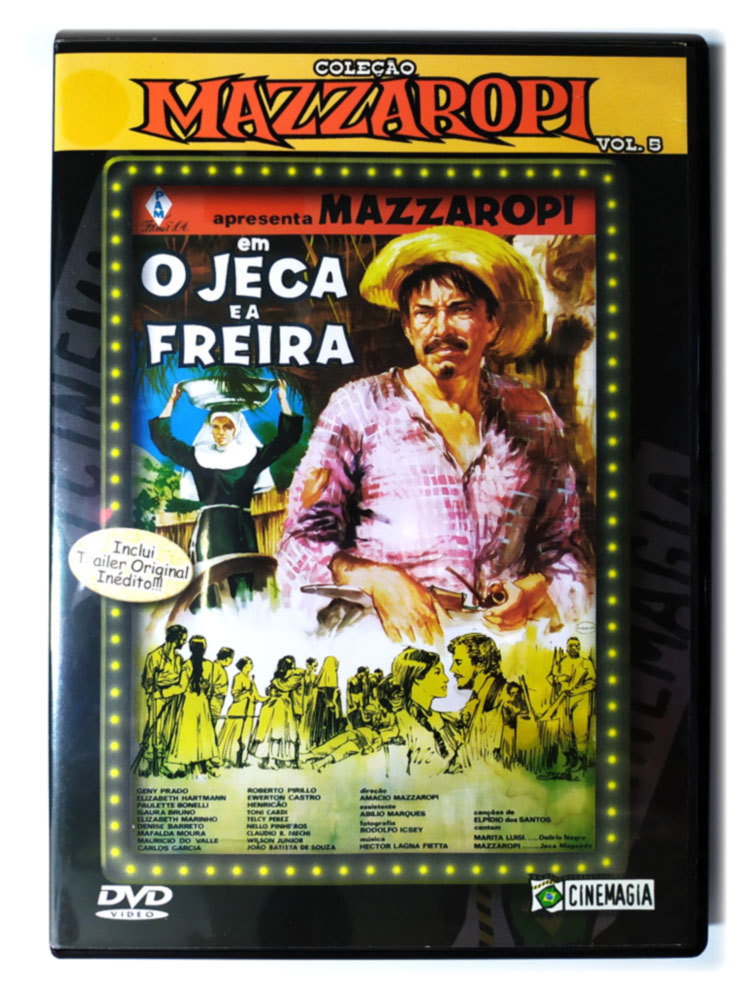 DVD O Jeca E A Freira Coleção Mazzaropi Vol. 5 Original 1967 Nacional  Amacio Mazzaropi