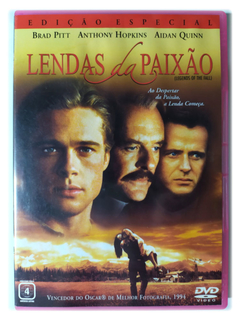 DVD Lendas Da Paixão Brad Pitt Anthony Hopkins Aidan Quinn Original Edward Zwick