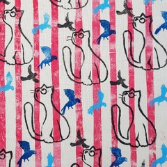 Serie gatos - Estudio textil Eugenia Granados