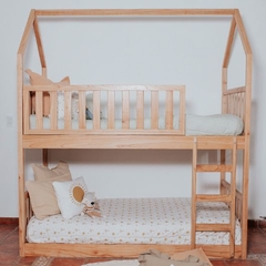 Cama casita doble Montessori