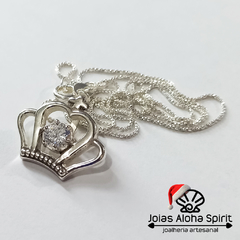 COLAR DE PRATA 950 - JOIAS ALOHA SPIRIT - RAINHA