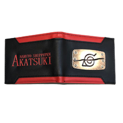 Billetera Naruto Shippuden - Akatsuki Negra y Roja en internet