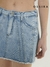 MINI DENIM CON RECORTES Y ROTURAS (4650009) - comprar online