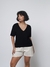 Blusa Texturizada Tricot Decote V - comprar online