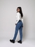 Calça Mom Jeans Fit Média Marmorizada - comprar online