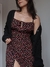 Vestido Vênus Midi Fenda Poá - (cópia) - online store