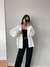 Cardigan Tranças Oversized Botões