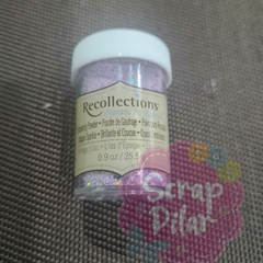 POLVO DE EMBOSSING LILA ANTIGUO GLITTER - MARCA RECOLLECTIONS -