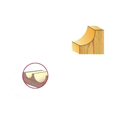 Fresa indicada para rasgos meia-lua em madeira e derivados, com uso em tupia.  Unidade: PEÇA  Observação: Fresa para tupia manual com 2 dentes de vídia.