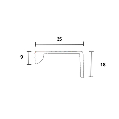 Puxador em metal, de topo (ideal para portas de correr ou gavetas).  Unidade: PEÇA Acabamento: Cromado Observação: Puxador de topo Furação: 032mm OU 064mm