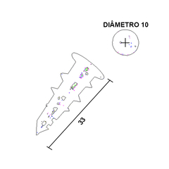 Bucha para gesso acartonado.  BUCHA DRYWALL   Bucha de fixação especialmente desenvolvida para aplicação rápida dem drywall/gesso acartonado.   Instalação rápida e fácil, realiza o próprio furo, não necessitando furadeira.   Em forro de gesso, realizar um