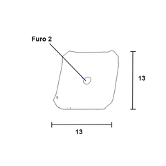 Chapa para fixação de fundo de armários.  Unidade: CENTO