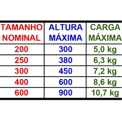 Braço para janela max-ar.  Unidade: PAR Dimensional: 600mm Acabamento: Anodizado Fosco Observação: Alumínio