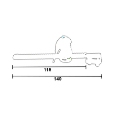 Fechadura para portas de correr (vitrine). Não necessita furar o vidro  Unidade: PEÇA Dimensional: Vidro até 10mm Acabamento: Cromado