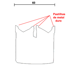 Serra copo para fazer cortes circulares (60mm) em MDF ou madeira.                   Unidade: PEÇA Observação: Pastilha em metal duro, específica para madeira, mdf.