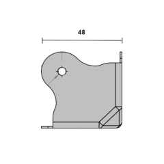 Cantoneira para confecção de cases.  Unidade: PEÇA Acabamento: Zincado claro Observação: Liso