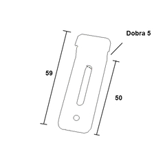 Guia para portas de correr.  Unidade: PEÇA Dimensional: 60x18mm Acabamento: Zincado claro Observação: Dobrada