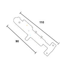 Fecho para portas.  Tamanho: 5cm, 9cm ou 12cm Acabamento: Cromado