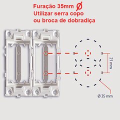 Tomada USB 1A para móveis. Placa de acabamento, simples ou dupla, VENDIDA SEPARADAMENTE.  Unidade: PEÇA Acabamento: Branco Observação: Padrão USB