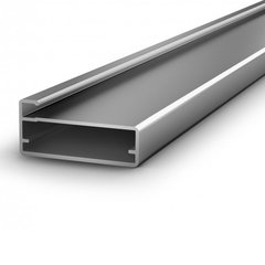 Perfil de alumínio para portas com vidro Unidade: METRO Dimensional: Vidro/acrílico até 4mm Acabamento: Anodizado Fosco