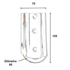 Roldana para portão.  Unidade: PEÇA Observação: Roda nylon