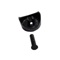 Sapata niveladora para tubo.  Unidade: PEÇA Dimensional: 30mm Acabamento: Preto Observação: Com pino para fixação