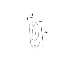 Suporte para pendurar armários, nichos, etc.  Unidade: PEÇA Acabamento: Zincado Claro