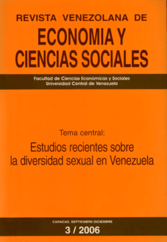 ESTUDIOS RECIENTES SOBRE LA DIVERSIDAD SEXUAL EN VENEZUELA - REVISTA VENEZOLANA DE ECONOMÍA Y CIENCIAS SOCIALES