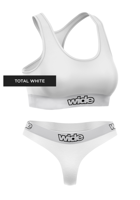 Conjunto 1 Top + 1 Pantie Basic Total White