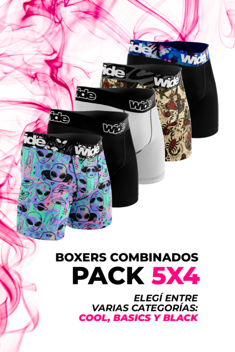 Mixed Boxers 5x4 | Cool / Black / Basic