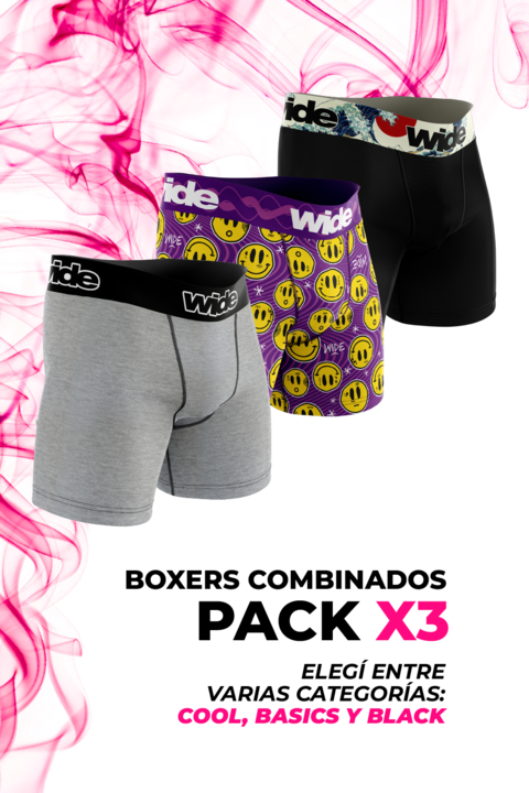 Mixed Boxers x3 | Cool / Black / Basic