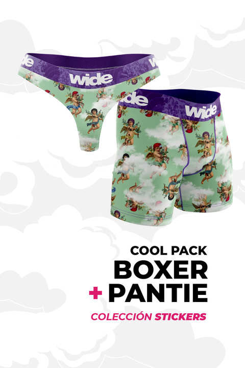 1 BOXER + 1 PANTIE | Colección Stickers!