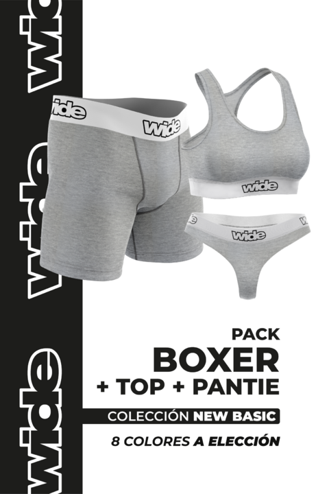 1 BOXER + 1 PANTIE + 1 TOP | New Basic