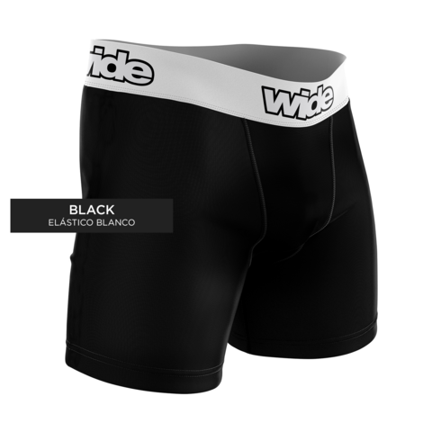Basic Boxer Negro - Elástico Blanco