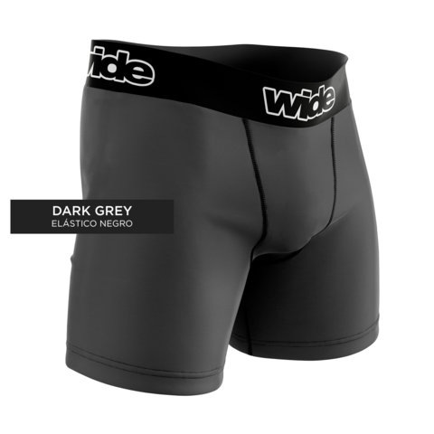Basic Boxer Dark Grey - Elástico Negro